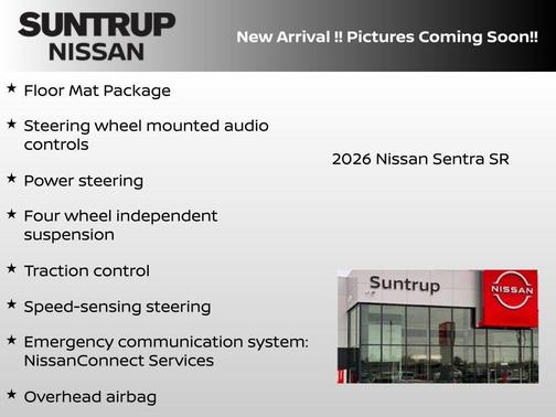 White 2026 Nissan Sentra SR