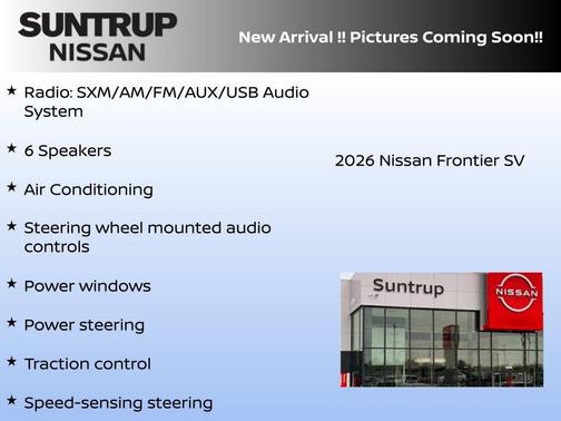 2026 Nissan Frontier SV