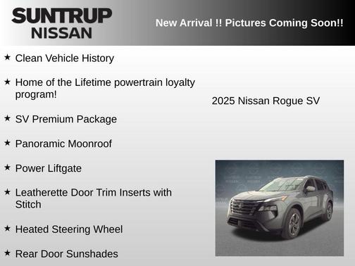Gun Metallic 2025 Nissan Rogue SV