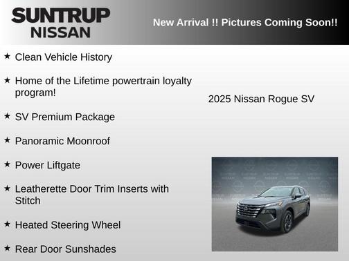 Gun Metallic 2025 Nissan Rogue SV