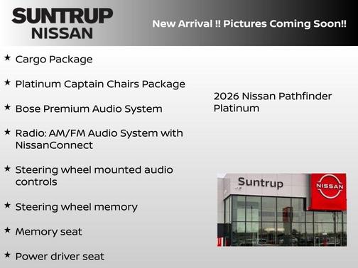 Super Black 2026 Nissan Pathfinder Platinum