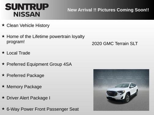 Summit White 2020 GMC Terrain SLT