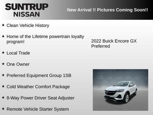 Summit White 2022 Buick Encore GX Preferred
