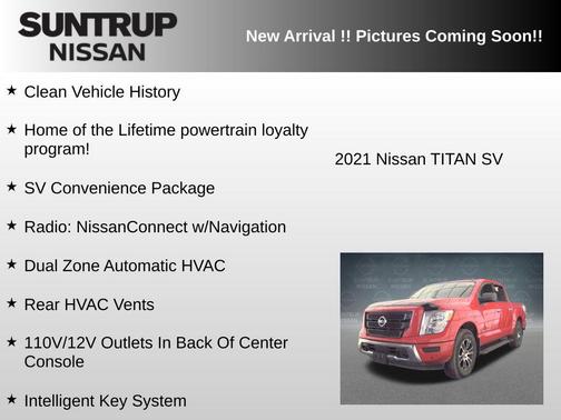 Red Alert 2021 Nissan Titan SV