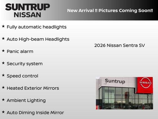 Gun Metallic 2026 Nissan Sentra SV