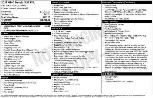 2018 GMC Terrain SLE