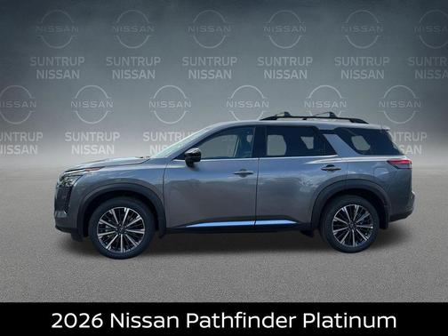 Gun Metallic 2026 Nissan Pathfinder Platinum