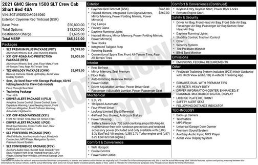 2021 GMC Sierra 1500 SLT