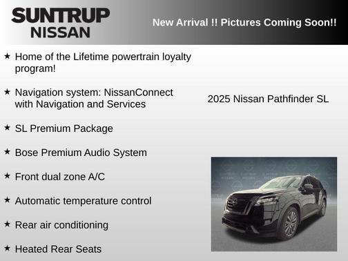 Super Black 2025 Nissan Pathfinder SL