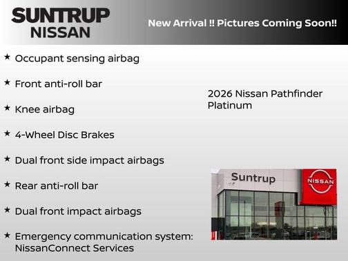 Super Black 2026 Nissan Pathfinder Platinum