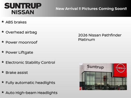 Super Black 2026 Nissan Pathfinder Platinum