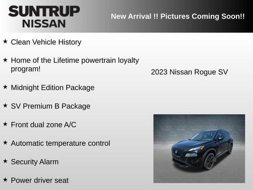 Black 2023 Nissan Rogue SV