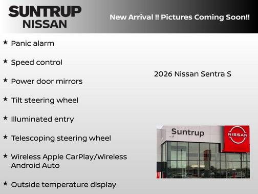 Super Black 2026 Nissan Sentra S