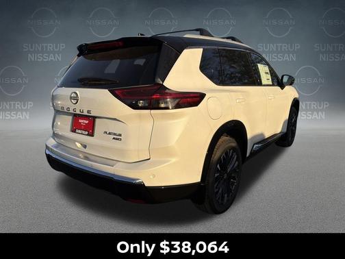 White / Black 2026 Nissan Rogue Platinum
