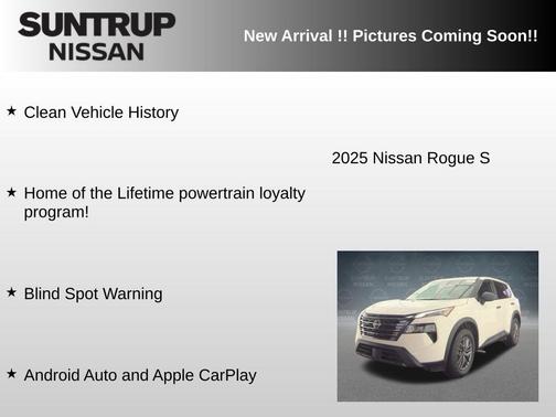 Glacier White 2025 Nissan Rogue S