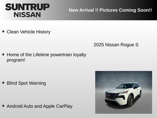 Glacier White 2025 Nissan Rogue S