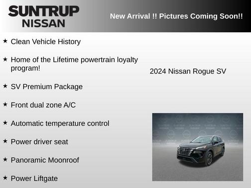 Black 2024 Nissan Rogue SV