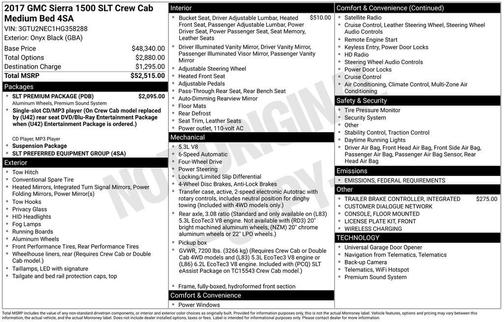 2017 GMC Sierra 1500 SLT