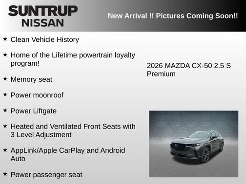 Machine Gray Metallic 2026 Mazda CX-50 Premium