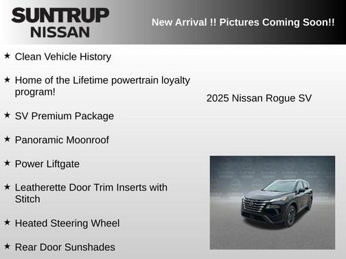 Super Black 2025 Nissan Rogue SV