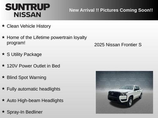 Glacier White 2025 Nissan Frontier S