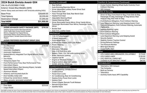 2024 Buick Envista Avenir