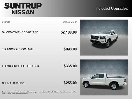 Glacier White 2024 Nissan Frontier SV