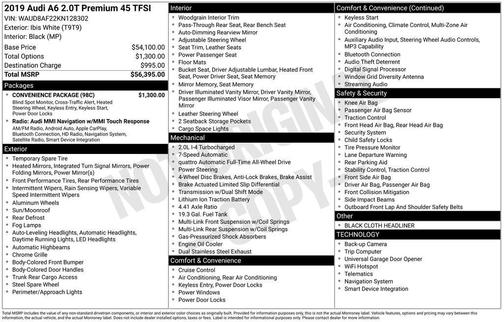 2019 Audi A6 45 Premium