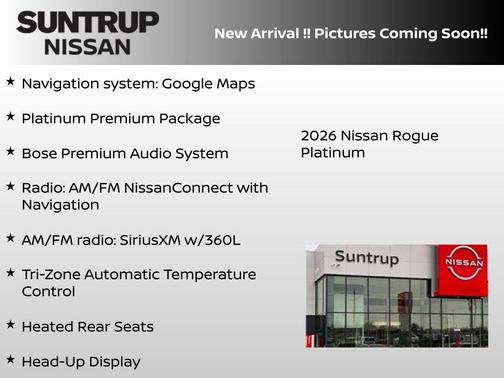 Gun Metallic 2026 Nissan Rogue Platinum