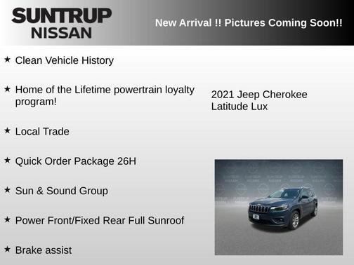 Slate Blue Pearlcoat 2021 Jeep Cherokee Latitude Lux