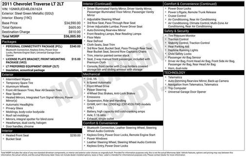 2011 Chevrolet Traverse 2LT