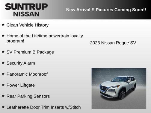 White 2023 Nissan Rogue SV