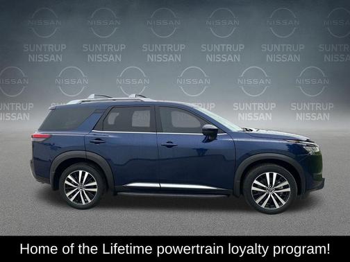 Deep Ocean Blue 2024 Nissan Pathfinder Platinum