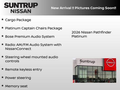 Gun Metallic 2026 Nissan Pathfinder Platinum