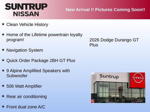 White Knuckle Clearcoat 2026 Dodge Durango GT