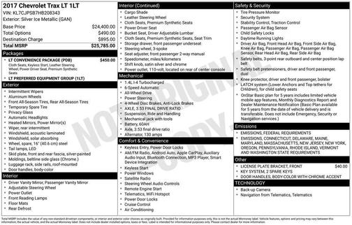 2017 Chevrolet Trax LT