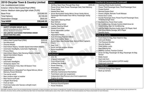 2010 Chrysler Town & Country Limited