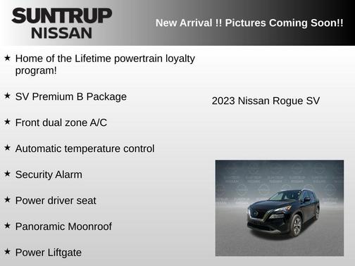 Black 2023 Nissan Rogue SV