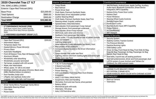 2020 Chevrolet Trax LT