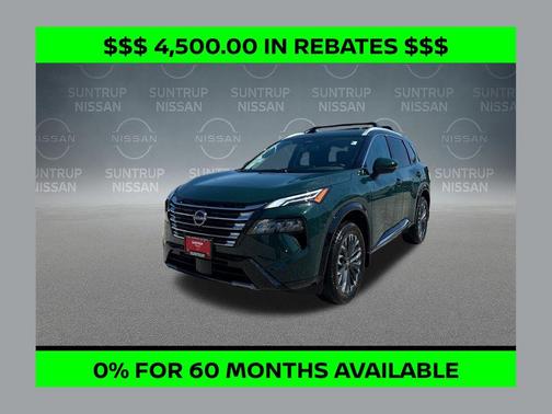 Obsidian Green 2026 Nissan Rogue Platinum