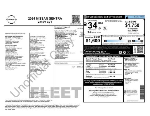 2024 Nissan Sentra SV