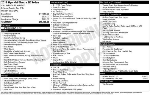 2018 Hyundai ELANTRA SE