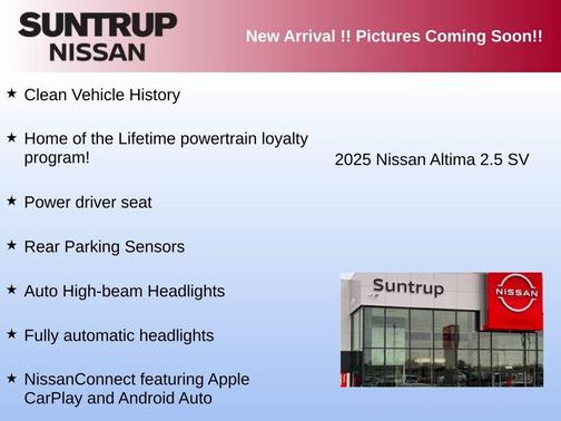 Super Black 2025 Nissan Altima SV