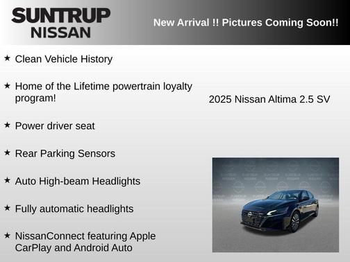 Super Black 2025 Nissan Altima SV