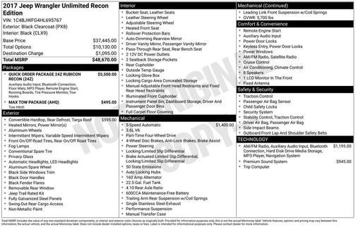 2017 Jeep Wrangler Unlimited Rubicon