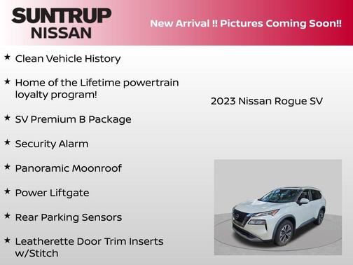 White 2023 Nissan Rogue SV