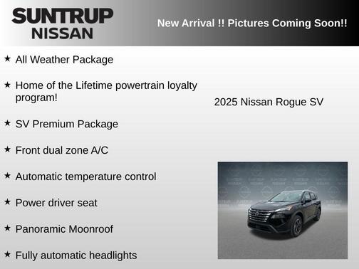 Super Black 2025 Nissan Rogue SV