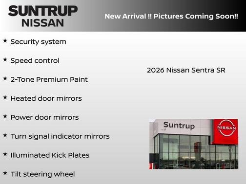 White 2026 Nissan Sentra SR