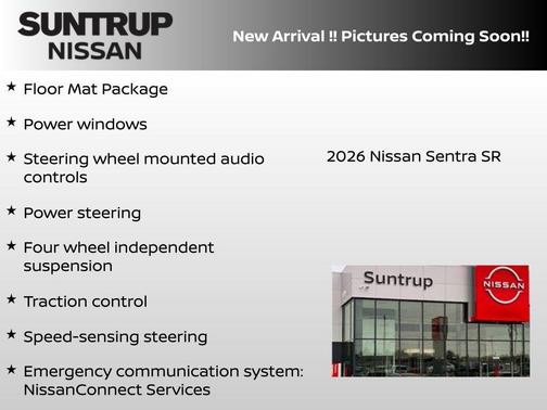 White 2026 Nissan Sentra SR