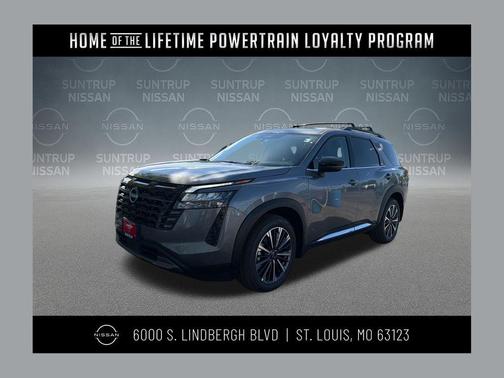 Gun Metallic 2026 Nissan Pathfinder Platinum